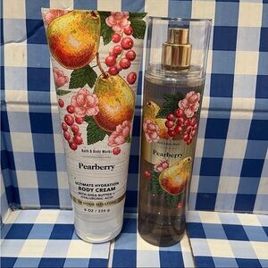 Bath & Body Works Pearberry fragrance mist and body cream